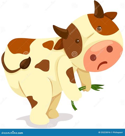 Cow Working Stock Vector Illustration Of Farm Milk 25223016