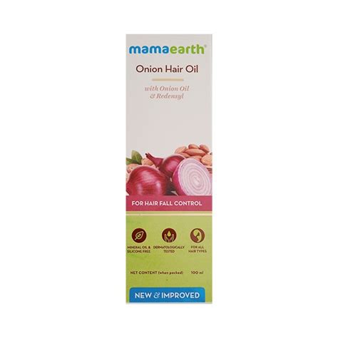 Mama Earth Onion Hair Oil For Hair Regrowth And Hair Fall Control With