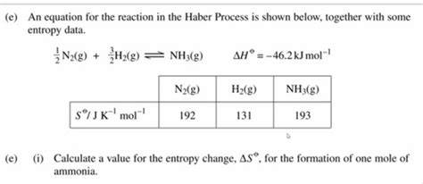 Entropy Change Exam Question Flashcards Quizlet