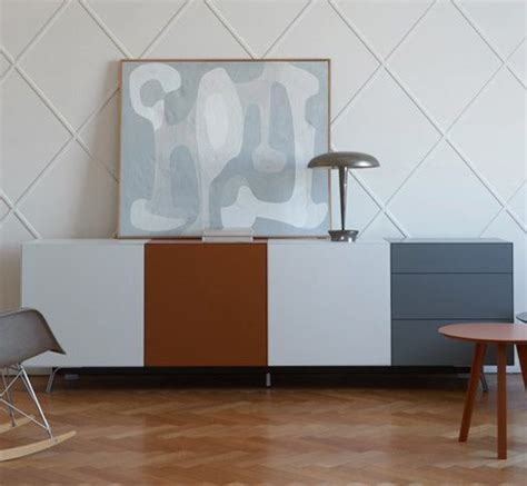 Credenza moderna DOMINO PIÙ SANGIACOMO in metallo laccato in