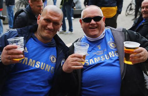 Chelsea Fans At Europa League Final In Amsterdam Mirror Online