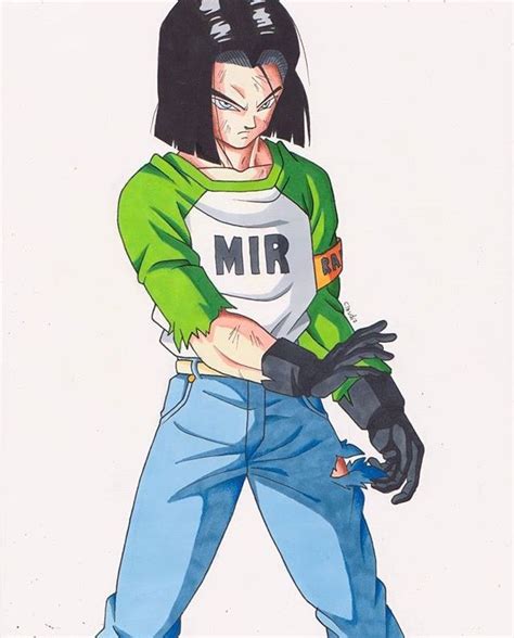 A Drawing Of An Anime Character With Long Black Hair And Green Shirt