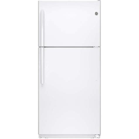 Shop Ge 182 Cu Ft Top Freezer Refrigerator With Ice Maker White