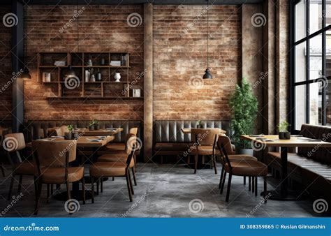 interior   modern urban restaurant stock image image  window