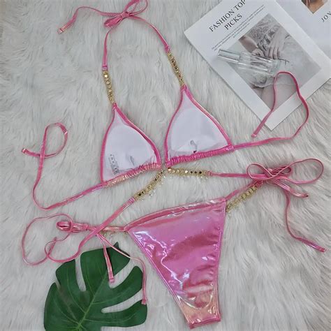 Pink Glitz Micro Bikini Sissy Dream