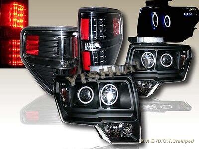 Ford F Halo Ccfl Led Projector Headlights Led Tail Lights