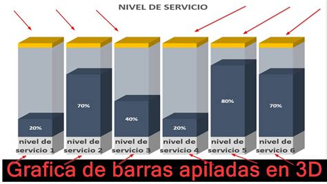 Grafica De Barras Apiladas D En Exel Youtube