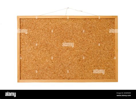 Blank Cork Board Isolated On White For Insert A Message Or Bulletin