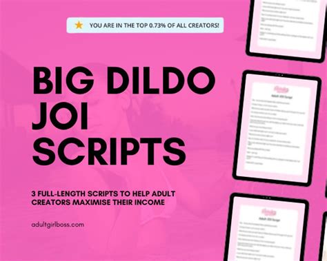 Big Dildo JOI Scripts For Onlyfans Take The Guesswork Out Of Content Creation And Boost Your