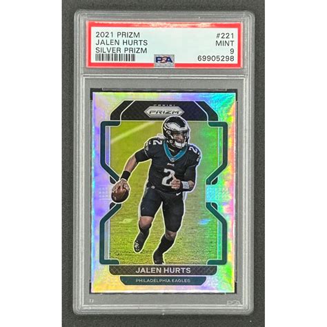 Jalen Hurts Panini Prizm Prizms Silver Psa Pristine Auction