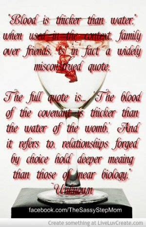 Blood Is Thicker Than Water Full Quote Bible Rimagruen