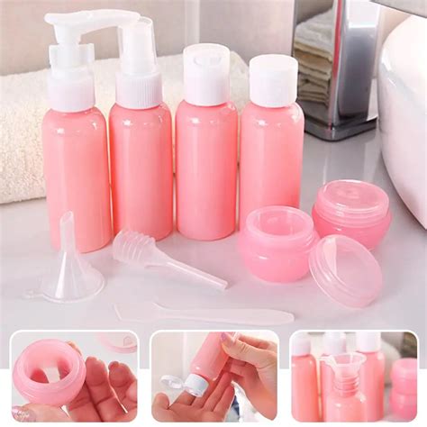 Pcs Set Travel Mini Makeup Cosmetic Face Cream Pot Bottles Plastic