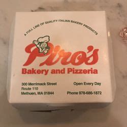 Piros Bakery Pizzeria Reviews Bakeries Merrimack St