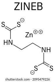 Zineb Zinc Organosulfur Fungicide Molecule Skeletal Stock Vector (Royalty Free) 2095479226 ...