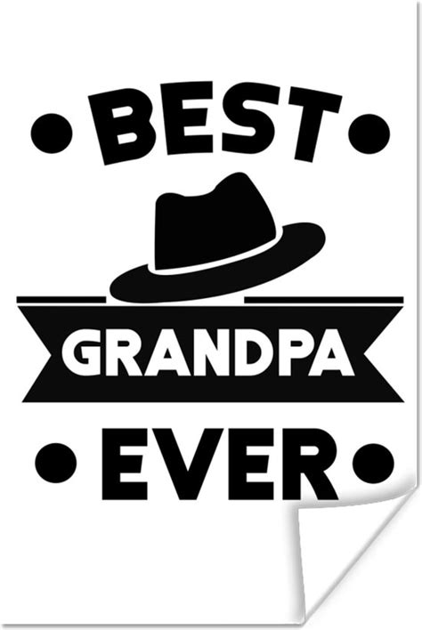 Poster Opa Quotes Best Grandpa Ever Spreuken 20x30 Cm Bol