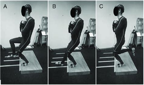 The Single Leg Squat While Standing On The Left Leg With The Right