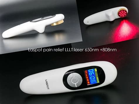 650nm+808nm LLLT laser therapy pain relief treat neck pain handheld ...