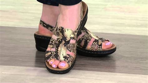 Clarks Leather Lightweight Sandals Lexi Marigold On Qvc Youtube