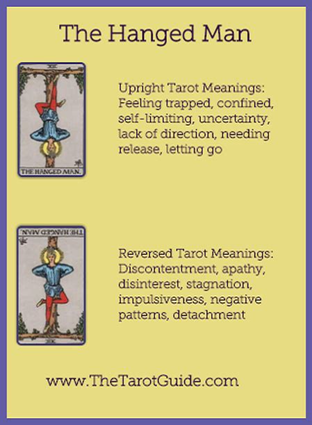 The Hanged Man Tarot Learning Tarot Meanings Tarot Book