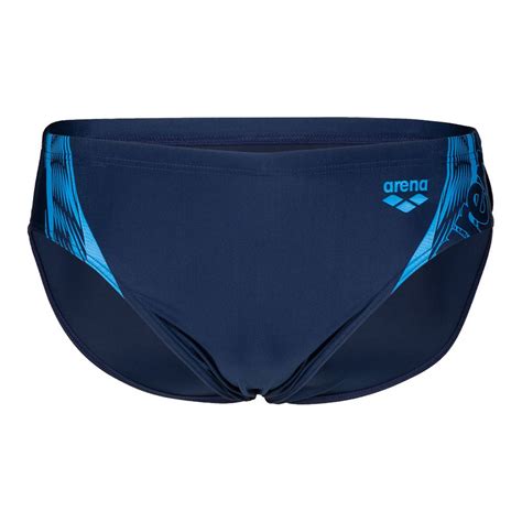 Arena Swim Graphic Swimming Brief Blue Swiminn