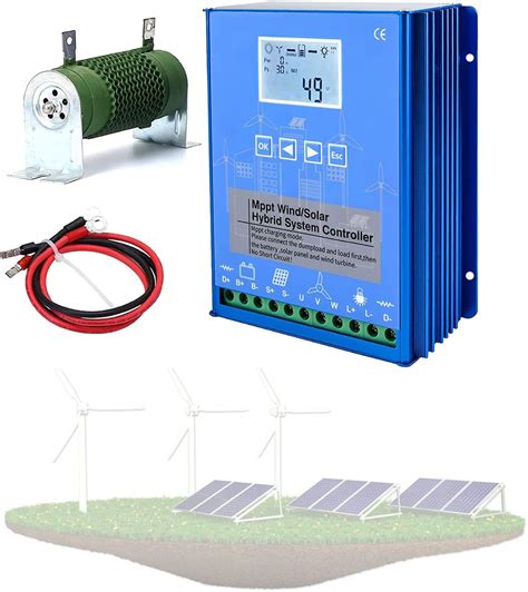 W Wind Solar Hybrid System V V V Mppt Charge Controller With