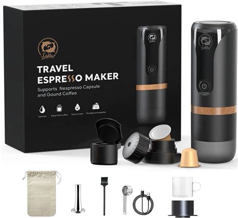 Recafimil Portable Coffee Maker V Travel Espresso Machine W