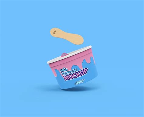 Premium Psd Ice Cream Cup Mockup