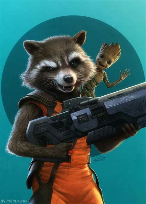 Guardians Of The Galaxy Baby Groot Rocket Raccoon Groot