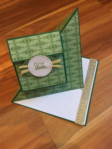 Aufstellkarte Kartenbox Mit Stampin Up Karten Verpackung Papier