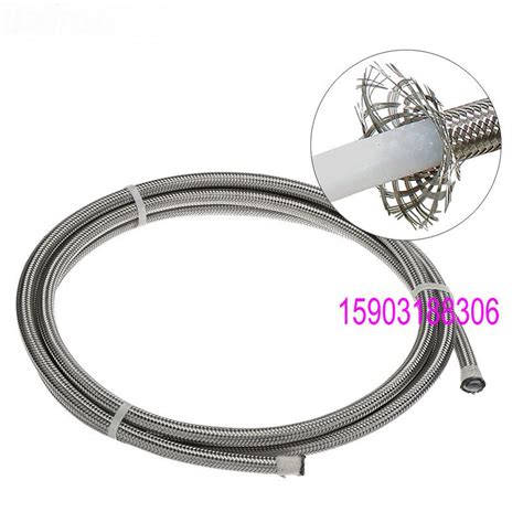 An An An Stainless Steel Braided Teflon Ptfe Hose Oil Fuel Brake