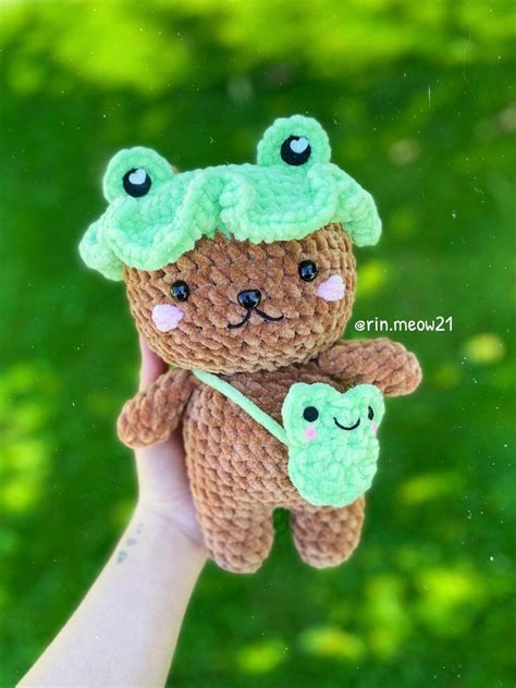 Crochet Pattern Bear The Bf Frog Outfit Frog Bag Chubby Etsy Artofit