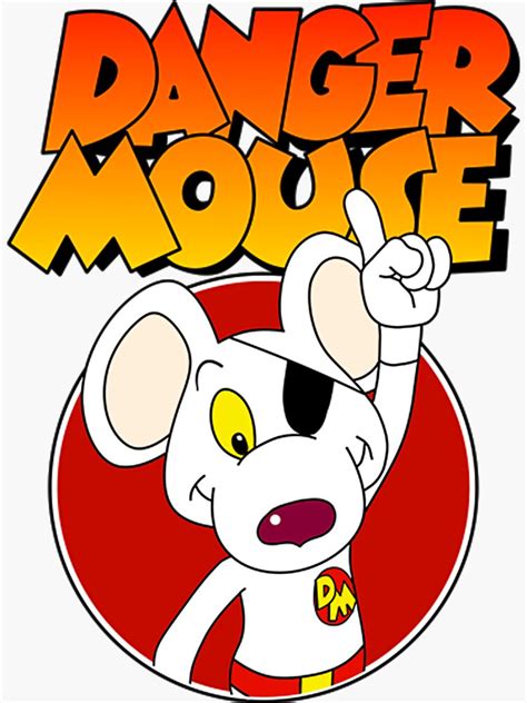 Danger Mouse Logo Sticker For Sale By Gracicintire Redbubble