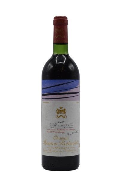 1980 Chateau Mouton Rothschild Pauillac 750ml Walker Wine Co