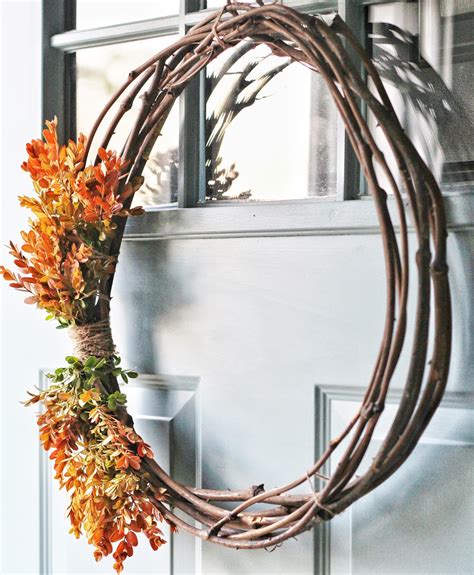 Fall Curb Appeal Part Easy Autumn Wreath Made By Carli