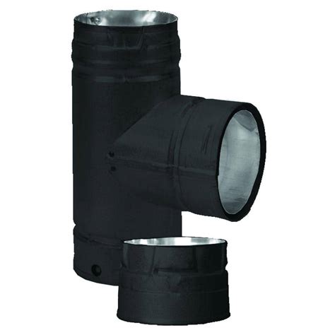 DuraVent DuraBlack 6 In X 24 In Single Wall Chimney Stove Pipe 6DBK