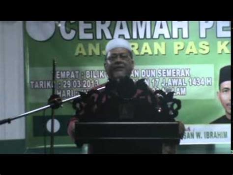 CERAMAH ISU SEMASA OLEH YB DATO NIK MOHD AMAR 29 MAC 2013 CHERANG RUKU