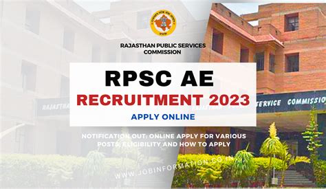 Rpsc Ae Recruitment Notification Out Online Apply For Various