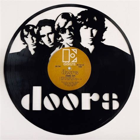 The Doors Vinyl Record Art Etsy