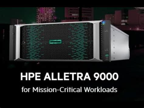 HPE Alletra 9000 4 Way NVMe Storage Base YouTube