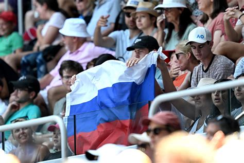 Embargo on Russia, Belarus flags at Australian Open after outcry