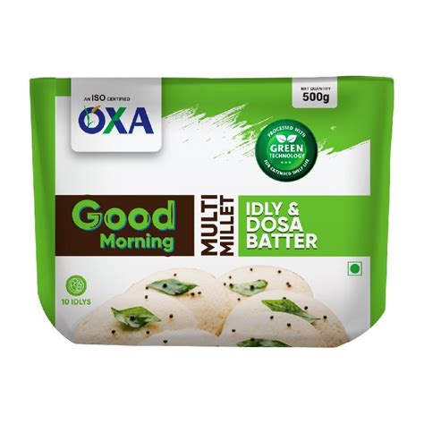 Oxa Multi Millet Idly Dosa Batter For Human Consumption Certification