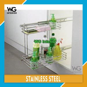 Jual Rak Botol Tarik 30cm Stainless Vitco XC 29061 Kota Tangerang