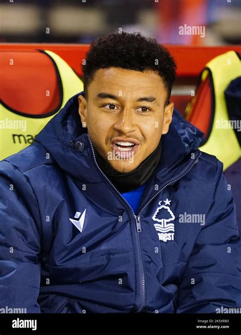 Nottingham Forest S Jesse Lingard On The Bench During The Premier