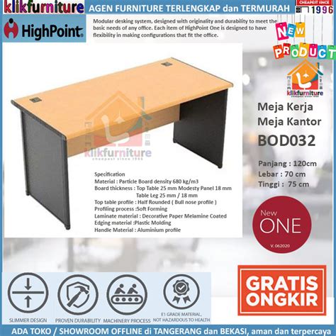 Meja Kerja Meja Kantor Meja Tulis Office Desk BOD032 Highpoint