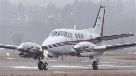 Beechcraft C90B King Air D IHHE Take Off At Airport Bern Belp YouTube