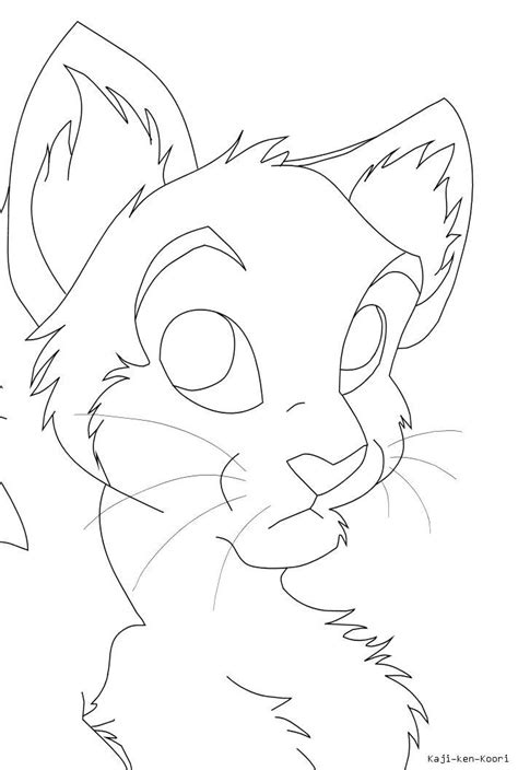 Cat Lineart by felinefans on DeviantArt