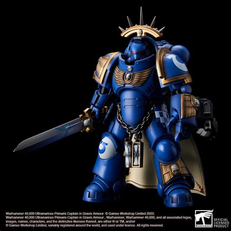 PREMIUM BANDAI WARHAMMER 40 000 ULTRAMARINES PRIMARIS CAPTAIN IN GRAVIS