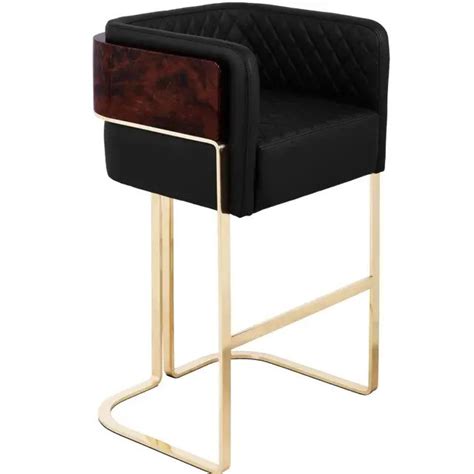 High Class Gold Bar Luxury Stainless Steel Dining Chair China