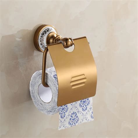 European Space Aluminum Antique Toilet Paper Holder Paper Porcelain