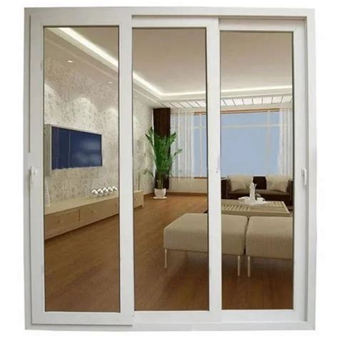 White Upvc Sliding Glass Door For Home Interior At Rs Square Feet